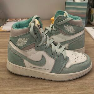 Green Nike Air Jordans
